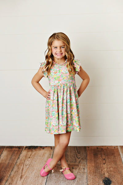 Charleston Blooms Twirl dress