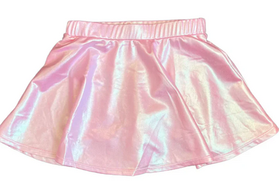 Pink Metallic Skort