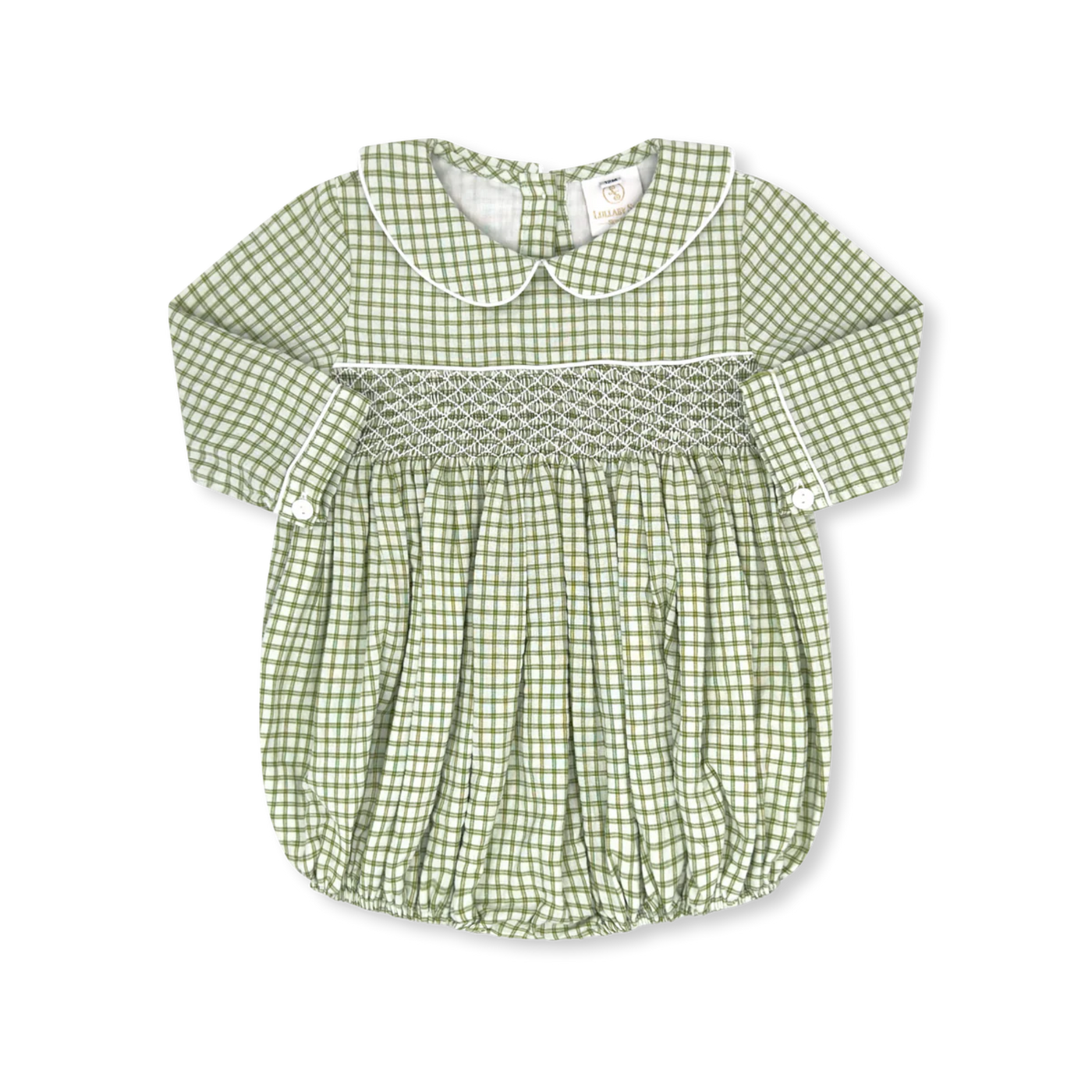 Windsor Bubble Long Sleeve Grove Park Green Windowpane