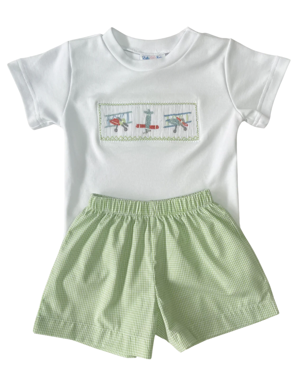 Airplane Smocked Tom Set