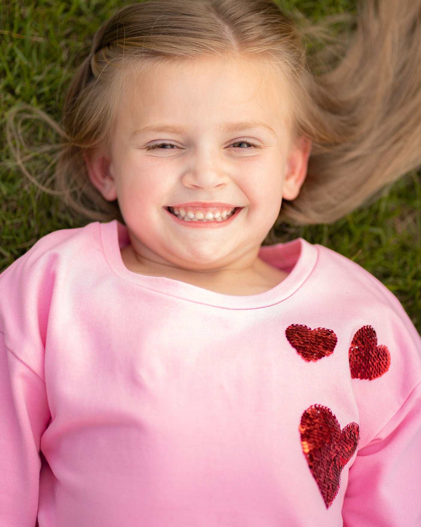 Tabby Top with Hearts