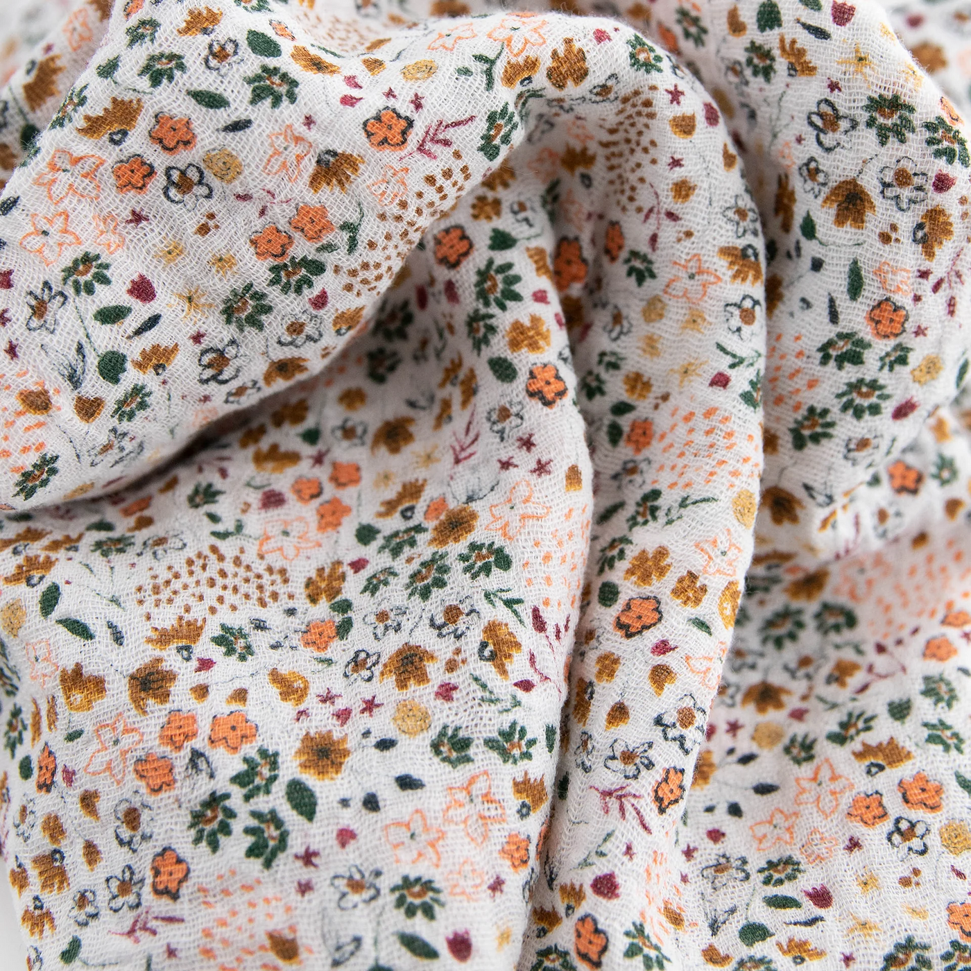 Pressed Petals Muslin Swaddle