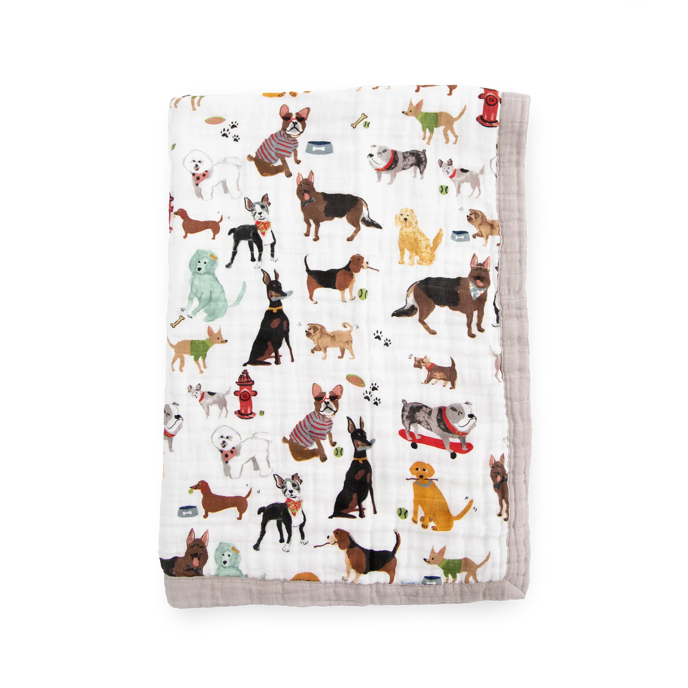 Cotton Muslin Baby Quilt - Woof