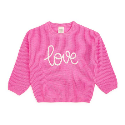 Love Valentine's Day Knit Sweater - Mommy and Me