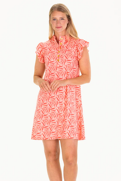 Sylvie Dress - Coral Kaleidoscop