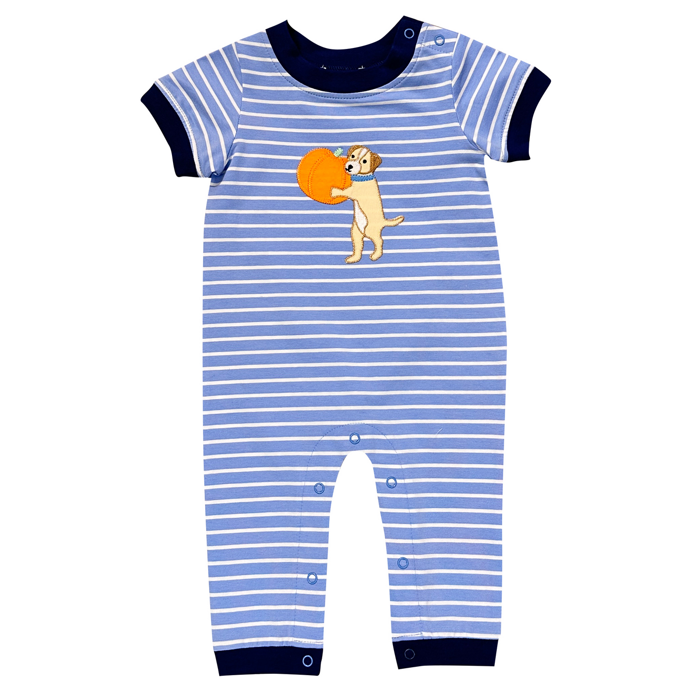 Pumpkin Applique Boy's Romper