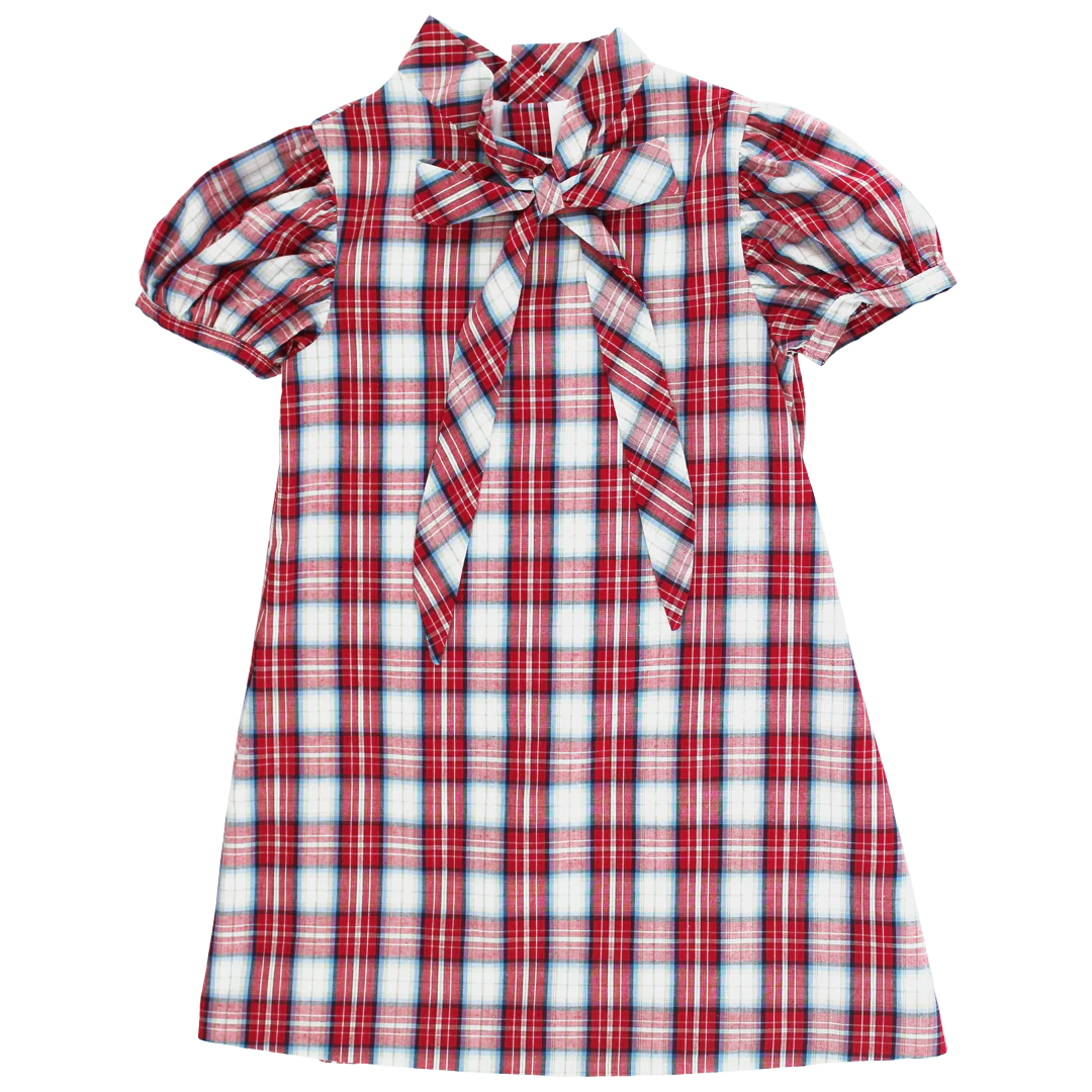 Cranberry Plaid - Tia Dress