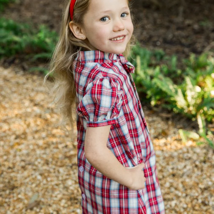 Cranberry Plaid - Tia Dress