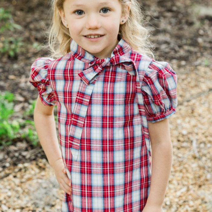 Cranberry Plaid - Tia Dress