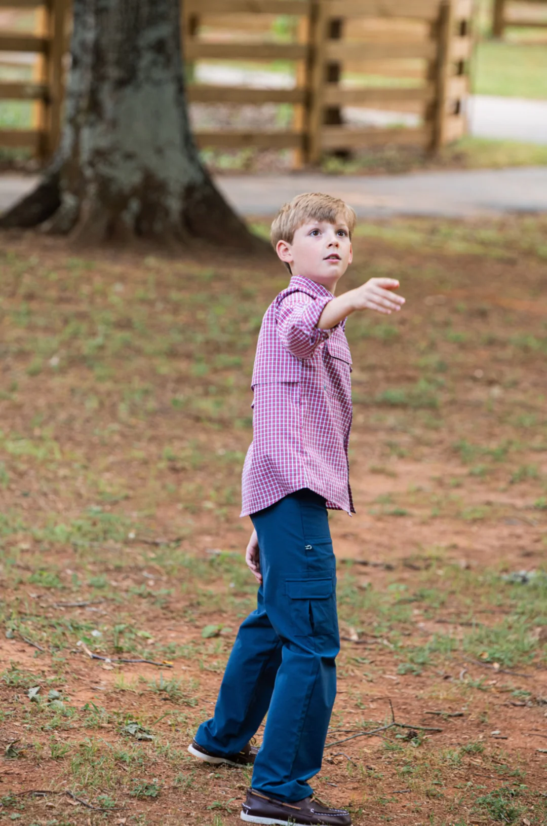 Boy's Original Angler Pant in Big Dipper Navy Blue