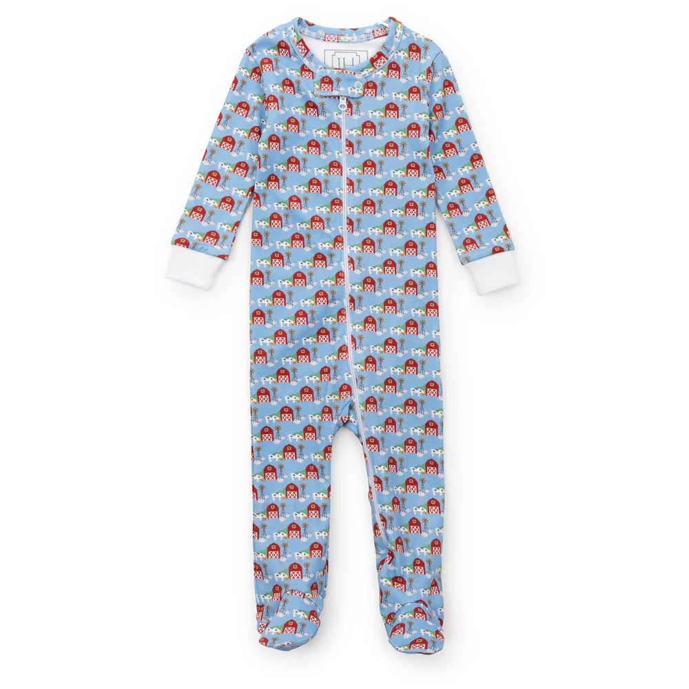 Parker Zipper Pajama - On the Farm