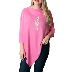 Nutcracker Embroidered Poncho