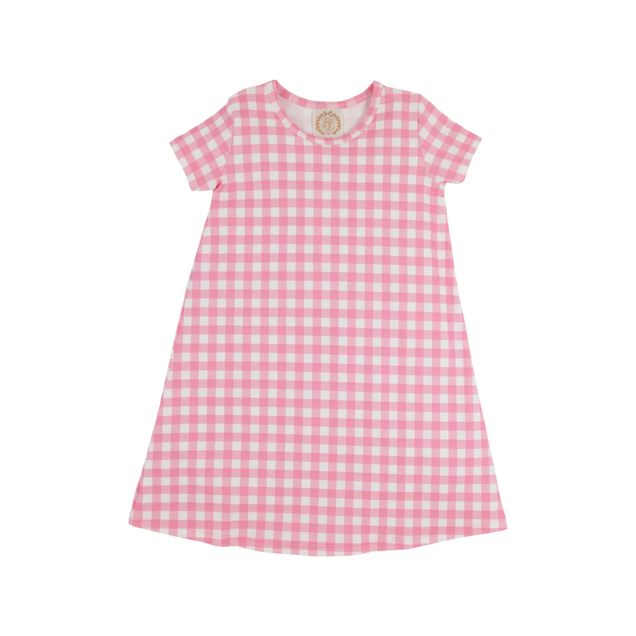 Polly Play Dress Hamptons Hot Pink Gingham