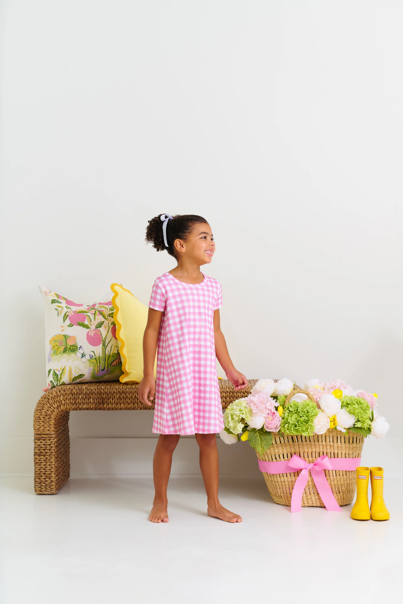 Polly Play Dress Hamptons Hot Pink Gingham