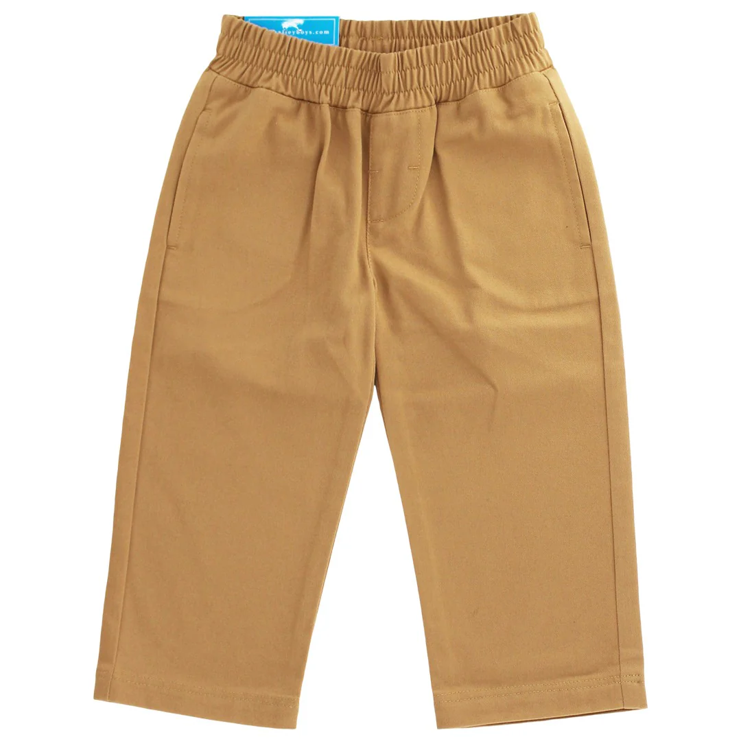 Charlie Pull On Pant- Cinnamon Twill