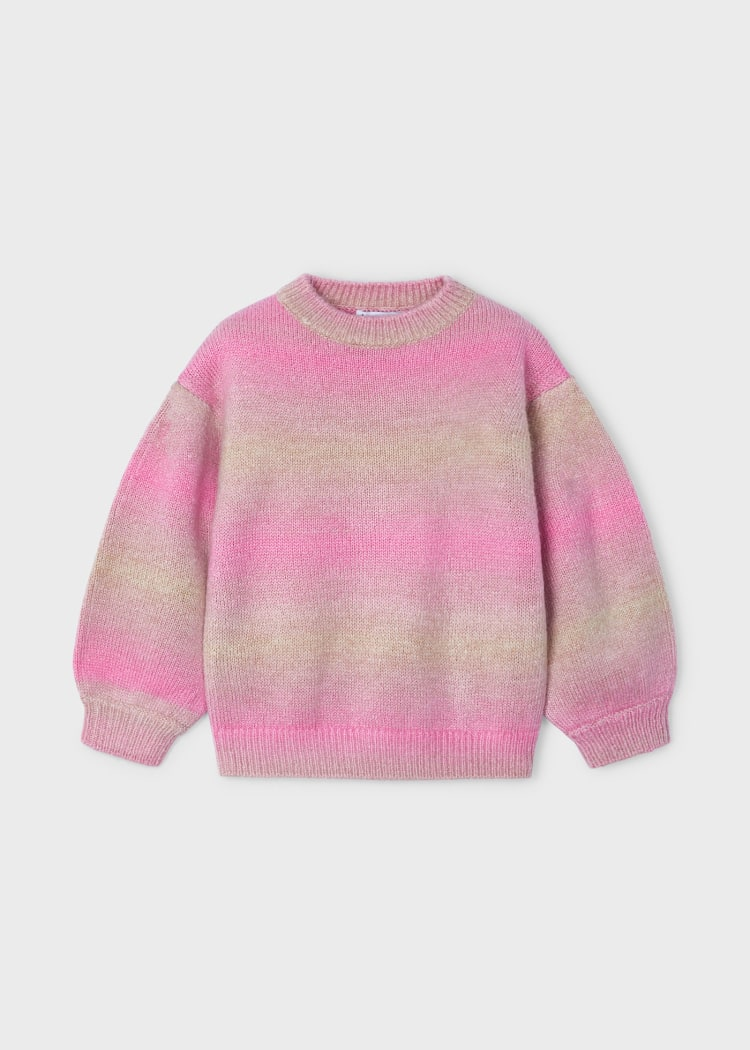 Gradient Striped Sweater - Camellia