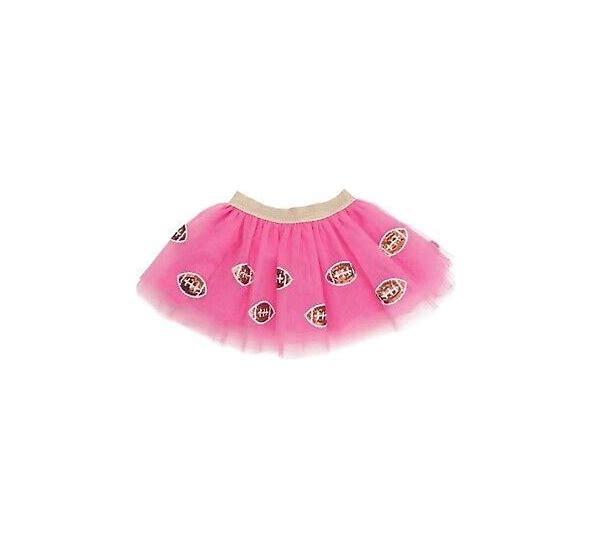 Tutu Football Sequin Skirt - Pink