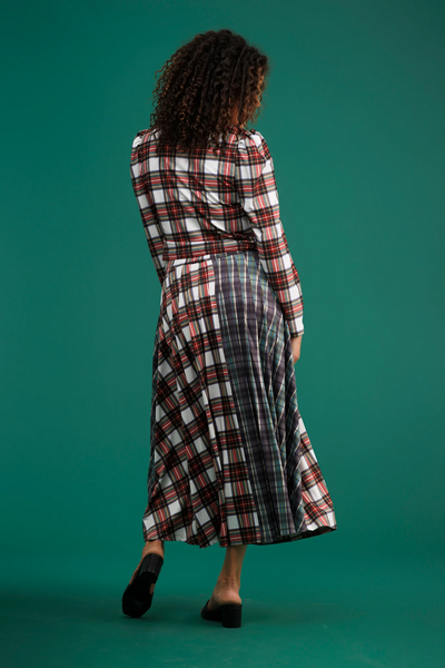 The Lennox Skirt - Galway Plaid & Winter Tartan