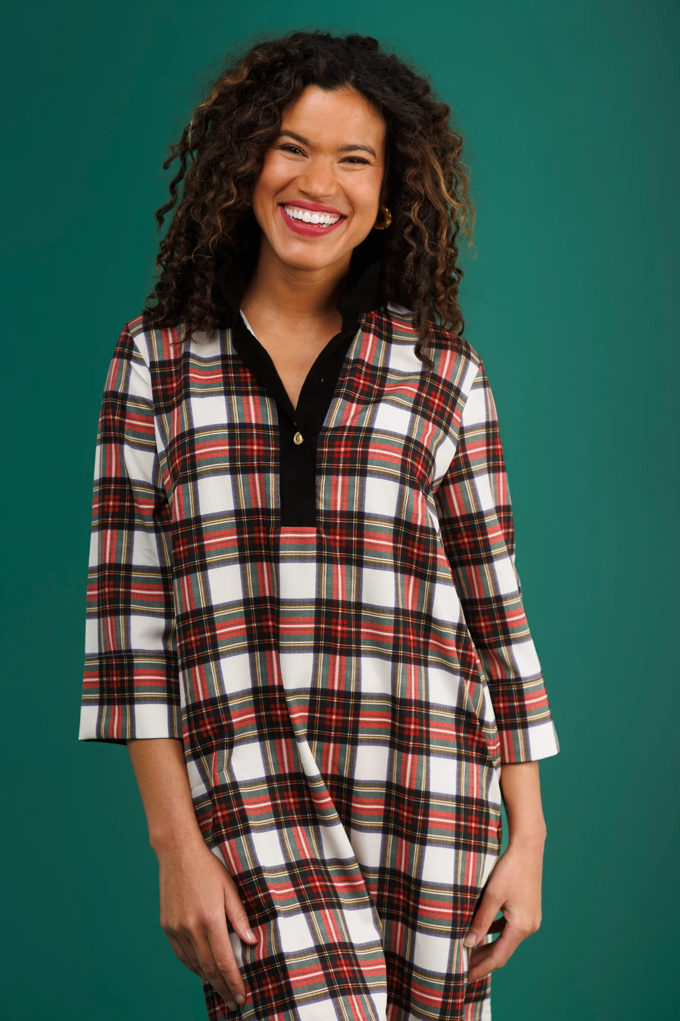 The Sophia Dress - Winter Tartan