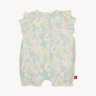 Hoppy Garden Modal Ruffle Sleeve Romper