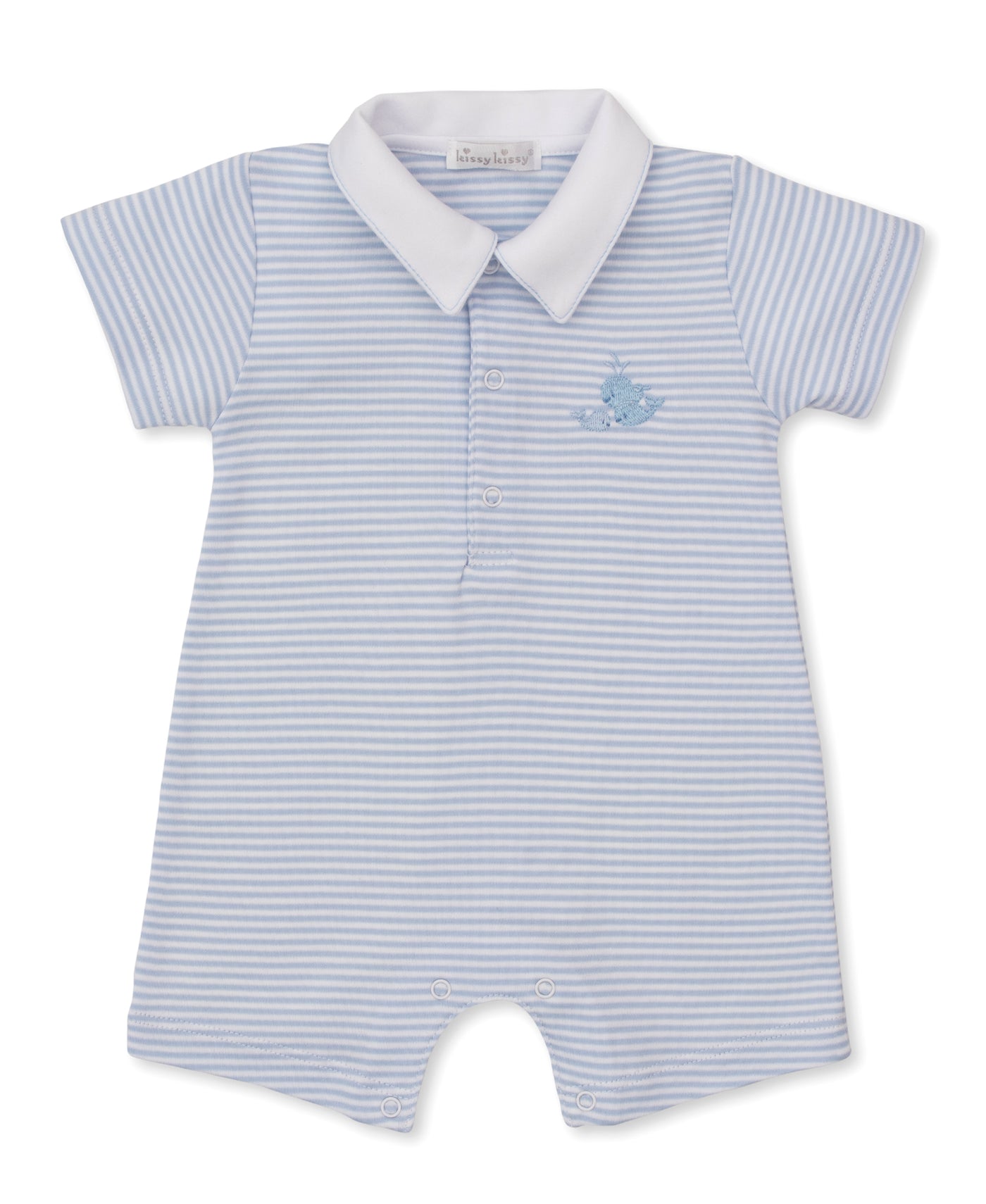 Whale Wonder Stripe Short Playsuit