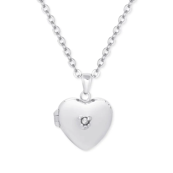 Heart Locket wih CZ